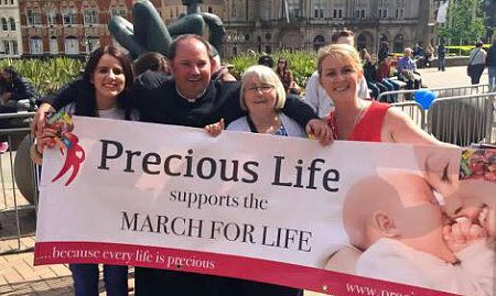 Precious Life Derry Members at Birmingham March for Life!
