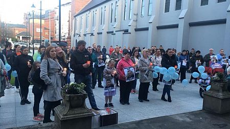 Candlelit prayer vigil takes place in Belfast for Alfie Evans