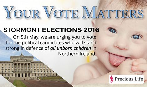 YOUR VOTE MATTERS - Stormont Elections - 5th May 2016