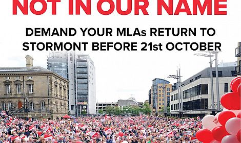 CALL TO ACTION: Demand your MLAs return to Stormont