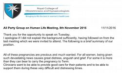 Pro-life campaigners should be wary of letter from NICRCOG Chair Carolyn Bailie