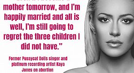 Former Pop star thanks Precious Life for sharing her story of abortion regret