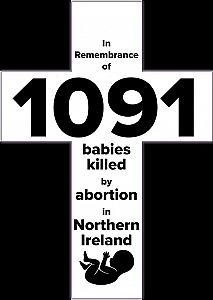 1091 babies killed in Northern Ireland -  a damning indictment of Government hypocrites!