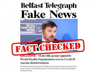 World Health Organisation and Belfast Telegraph rapped by NI pro-life group over abortion disinformation