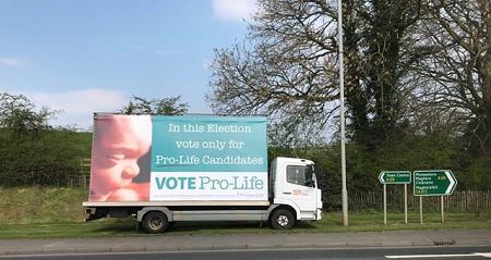 PRESS RELEASE: Precious Life Launch New 'Vote Pro-Life' Billboard Campaign in Northern Ireland