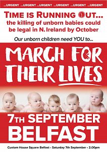 MARCH FOR THEIR LIVES: Northern Ireland's unborn babies need YOU to march for their lives