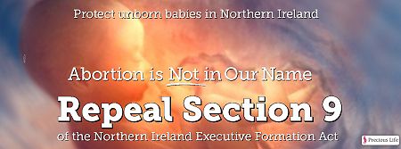 ACTION Alert: Barbaric Abortion Regime Confirmed for Northern Ireland. Will you help us fight it? Email your MLA now
