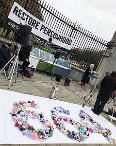LIFE CHAINS across N. Ireland mark anniversary of legalised abortion