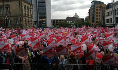PRESS RELEASE: Belfast gridlocked as more than 20,000 MARCHED for their LIVES!