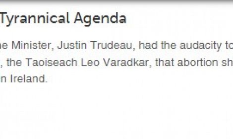 Trudeau's Tyrannical Agenda