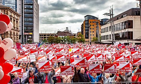 20,000 people bring Belfast to a standstill for the 'March for Their Lives'