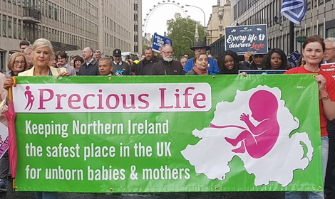 Precious Life attend the UK March for Life