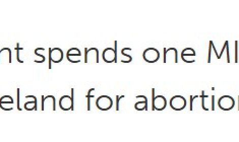 Shocking: UK Government spends one MILLION pounds on flying women from Northern Ireland for abortions