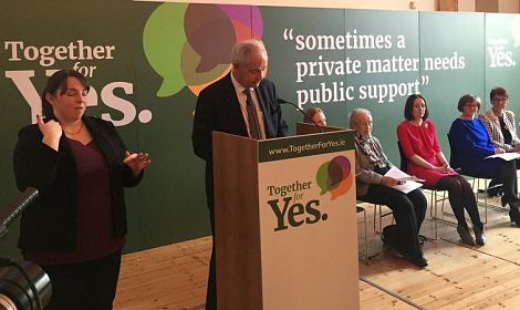 Together for Yes launch campaign advocating for repeal of the eighth amendment
