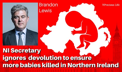 Brandon Lewis abortion threat to Northern Ireland -