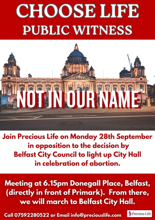 Belfast City Hall is not a Billboard for Abortion