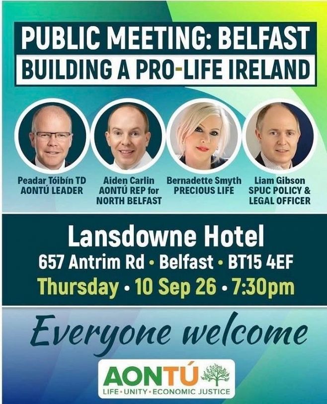Public Meeting - BUILDING A PRO-LIFE IRELAND